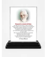 Lord Rama Acrylic Car Dashboard Showpiece | Double-Sided Lord Rama Photo Stand | 3 X 4 Inch Photo | Transparent Acrylic Frame With Black Base | Car Dashboard, Office & Table Decor (F70408)