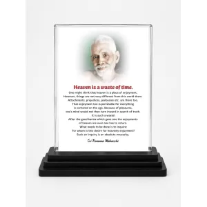 Lord Rama Acrylic Car Dashboard Showpiece | Double-Sided Lord Rama Photo Stand | 3 X 4 Inch Photo | Transparent Acrylic Frame With Black Base | Car Dashboard, Office & Table Decor (F70408)
