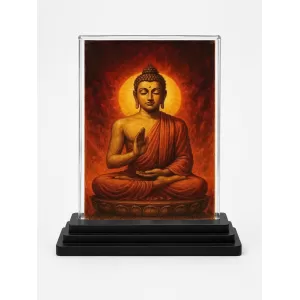 Gautama Buddha Acrylic Car Dashboard Showpiece | Double-Sided Gautama Buddha Photo Stand | 3 X 4 Inch Photo | Transparent Acrylic Frame With Black Base | Car Dashboard, Office & Table Decor (F70410) Gautama Buddha Acrylic Car Dashboard Showpiece | Double-Sided Gautama Buddha Photo Stand | 3 X 4 Inch Photo | Transparent Acrylic Frame With Black Base | Car Dashboard, Office & Table Decor (F70410)