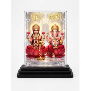 Lord Ganesha Acrylic Car Dashboard Showpiece | Double-Sided Lord Ganesha Photo Stand | 3 X 4 Inch Photo | Transparent Acrylic Frame With Black Base | Car Dashboard, Office & Table Decor (F70415) Lord Ganesha Acrylic Car Dashboard Showpiece | Double-Sided Lord Ganesha Photo Stand | 3 X 4 Inch Photo | Transparent Acrylic Frame With Black Base | Car Dashboard, Office & Table Decor (F70415)