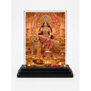 Maa Anandamoyee Acrylic Car Dashboard Showpiece | Double-Sided Maa Anandamoyee Photo Stand | 3 X 4 Inch Photo | Transparent Acrylic Frame With Black Base | Car Dashboard, Office & Table Decor (F70428) Maa Anandamoyee Acrylic Car Dashboard Showpiece | Double-Sided Maa Anandamoyee Photo Stand | 3 X 4 Inch Photo | Transparent Acrylic Frame With Black Base | Car Dashboard, Office & Table Decor (F70428)