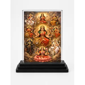 Hindu Deity Acrylic Car Dashboard Showpiece | Double-Sided Hindu Deity Photo Stand | 3 X 4 Inch Photo | Transparent Acrylic Frame With Black Base | Car Dashboard, Office & Table Decor (F70437) Hindu Deity Acrylic Car Dashboard Showpiece | Double-Sided Hindu Deity Photo Stand | 3 X 4 Inch Photo | Transparent Acrylic Frame With Black Base | Car Dashboard, Office & Table Decor (F70437)