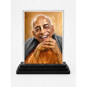 A.C. Bhaktivedanta Swami Prabhupada Acrylic Car Dashboard Showpiece | Double-Sided A.C. Bhaktivedanta Swami Prabhupada Photo Stand | 3 X 4 Inch Photo | Transparent Acrylic Frame With Black Base | Car Dashboard, Office & Table Decor (F70444) A.C. Bhaktivedanta Swami Prabhupada Acrylic Car Dashboard Showpiece | Double-Sided A.C. Bhaktivedanta Swami Prabhupada Photo Stand | 3 X 4 Inch Photo | Transparent Acrylic Frame With Black Base | Car Dashboard, Office & Table Decor (F70444)