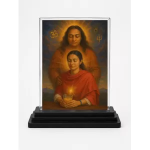 Yogadananda Acrylic Car Dashboard Showpiece | Double-Sided Yogadananda Photo Stand | 3 X 4 Inch Photo | Transparent Acrylic Frame With Black Base | Car Dashboard, Office & Table Decor (F70449) Yogadananda Acrylic Car Dashboard Showpiece | Double-Sided Yogadananda Photo Stand | 3 X 4 Inch Photo | Transparent Acrylic Frame With Black Base | Car Dashboard, Office & Table Decor (F70449)