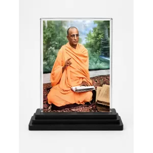 A.C. Bhaktivedanta Swami Prabhupada Acrylic Car Dashboard Showpiece | Double-Sided A.C. Bhaktivedanta Swami Prabhupada Photo Stand | 3 X 4 Inch Photo | Transparent Acrylic Frame With Black Base | Car Dashboard, Office & Table Decor (F70459) A.C. Bhaktivedanta Swami Prabhupada Acrylic Car Dashboard Showpiece | Double-Sided A.C. Bhaktivedanta Swami Prabhupada Photo Stand | 3 X 4 Inch Photo | Transparent Acrylic Frame With Black Base | Car Dashboard, Office & Table Decor (F70459)
