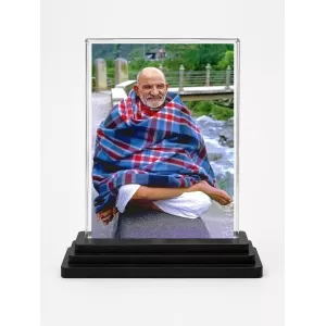 Neem Karoli Baba Acrylic Car Dashboard Showpiece | Double-Sided Neem Karoli Baba Photo Stand | 3 X 4 Inch Photo | Transparent Acrylic Frame With Black Base | Car Dashboard, Office & Table Decor (F70462) Neem Karoli Baba Acrylic Car Dashboard Showpiece | Double-Sided Neem Karoli Baba Photo Stand | 3 X 4 Inch Photo | Transparent Acrylic Frame With Black Base | Car Dashboard, Office & Table Decor (F70462)