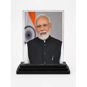 Modi Acrylic Car Dashboard Showpiece | Double-Sided Modi Photo Stand | 3 X 4 Inch Photo | Transparent Acrylic Frame With Black Base | Car Dashboard, Office & Table Decor (F70487) Modi Acrylic Car Dashboard Showpiece | Double-Sided Modi Photo Stand | 3 X 4 Inch Photo | Transparent Acrylic Frame With Black Base | Car Dashboard, Office & Table Decor (F70487)