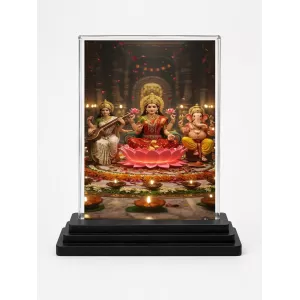 Hindu Deity Acrylic Car Dashboard Showpiece | Double-Sided Hindu Deity Photo Stand | 3 X 4 Inch Photo | Transparent Acrylic Frame With Black Base | Car Dashboard, Office & Table Decor (F70500) Hindu Deity Acrylic Car Dashboard Showpiece | Double-Sided Hindu Deity Photo Stand | 3 X 4 Inch Photo | Transparent Acrylic Frame With Black Base | Car Dashboard, Office & Table Decor (F70500)