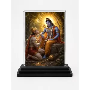 Lord Rama Acrylic Car Dashboard Showpiece | Double-Sided Lord Rama Photo Stand | 3 X 4 Inch Photo | Transparent Acrylic Frame With Black Base | Car Dashboard, Office & Table Decor (F70501) Lord Rama Acrylic Car Dashboard Showpiece | Double-Sided Lord Rama Photo Stand | 3 X 4 Inch Photo | Transparent Acrylic Frame With Black Base | Car Dashboard, Office & Table Decor (F70501)