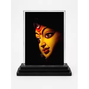 Maa Kali Acrylic Car Dashboard Showpiece | Double-Sided Maa Kali Photo Stand | 3 X 4 Inch Photo | Transparent Acrylic Frame With Black Base | Car Dashboard, Office & Table Decor (F70505) Maa Kali Acrylic Car Dashboard Showpiece | Double-Sided Maa Kali Photo Stand | 3 X 4 Inch Photo | Transparent Acrylic Frame With Black Base | Car Dashboard, Office & Table Decor (F70505)