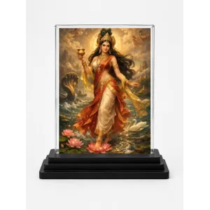 Hindu Goddess Acrylic Car Dashboard Showpiece | Double-Sided Hindu Goddess Photo Stand | 3 X 4 Inch Photo | Transparent Acrylic Frame With Black Base | Car Dashboard, Office & Table Decor (F70507) Hindu Goddess Acrylic Car Dashboard Showpiece | Double-Sided Hindu Goddess Photo Stand | 3 X 4 Inch Photo | Transparent Acrylic Frame With Black Base | Car Dashboard, Office & Table Decor (F70507)