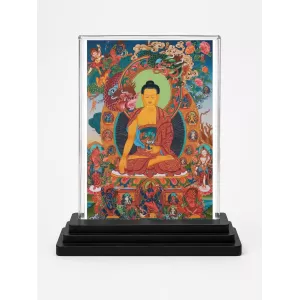 Gautama Buddha Acrylic Car Dashboard Showpiece | Double-Sided Gautama Buddha Photo Stand | 3 X 4 Inch Photo | Transparent Acrylic Frame With Black Base | Car Dashboard, Office & Table Decor (F70520) Gautama Buddha Acrylic Car Dashboard Showpiece | Double-Sided Gautama Buddha Photo Stand | 3 X 4 Inch Photo | Transparent Acrylic Frame With Black Base | Car Dashboard, Office & Table Decor (F70520)