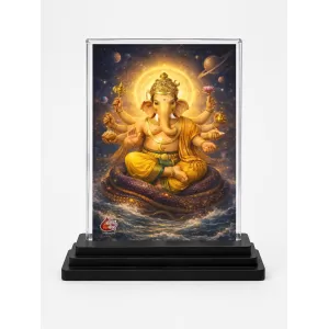 Lord Ganesha Acrylic Car Dashboard Showpiece | Double-Sided Lord Ganesha Photo Stand | 3 X 4 Inch Photo | Transparent Acrylic Frame With Black Base | Car Dashboard, Office & Table Decor (F70527) Lord Ganesha Acrylic Car Dashboard Showpiece | Double-Sided Lord Ganesha Photo Stand | 3 X 4 Inch Photo | Transparent Acrylic Frame With Black Base | Car Dashboard, Office & Table Decor (F70527)