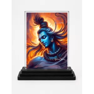 Lord Shiva Acrylic Car Dashboard Showpiece | Double-Sided Lord Shiva Photo Stand | 3 X 4 Inch Photo | Transparent Acrylic Frame With Black Base | Car Dashboard, Office & Table Decor (F70548) Lord Shiva Acrylic Car Dashboard Showpiece | Double-Sided Lord Shiva Photo Stand | 3 X 4 Inch Photo | Transparent Acrylic Frame With Black Base | Car Dashboard, Office & Table Decor (F70548)