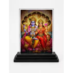 Lord Vishnu Acrylic Car Dashboard Showpiece | Double-Sided Lord Vishnu Photo Stand | 3 X 4 Inch Photo | Transparent Acrylic Frame With Black Base | Car Dashboard, Office & Table Decor (F70549) Lord Vishnu Acrylic Car Dashboard Showpiece | Double-Sided Lord Vishnu Photo Stand | 3 X 4 Inch Photo | Transparent Acrylic Frame With Black Base | Car Dashboard, Office & Table Decor (F70549)
