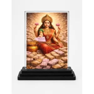 Lakshmi Acrylic Car Dashboard Showpiece | Double-Sided Lakshmi Photo Stand | 3 X 4 Inch Photo | Transparent Acrylic Frame With Black Base | Car Dashboard, Office & Table Decor (F70562) Lakshmi Acrylic Car Dashboard Showpiece | Double-Sided Lakshmi Photo Stand | 3 X 4 Inch Photo | Transparent Acrylic Frame With Black Base | Car Dashboard, Office & Table Decor (F70562)