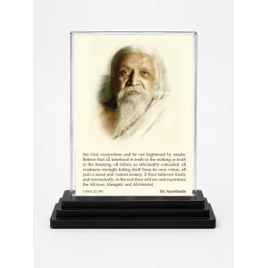Sri Aurobindo Acrylic Car Dashboard Showpiece | Double-Sided Sri Aurobindo Photo Stand | 3 X 4 Inch Photo | Transparent Acrylic Frame With Black Base | Car Dashboard, Office & Table Decor (F70568) Sri Aurobindo Acrylic Car Dashboard Showpiece | Double-Sided Sri Aurobindo Photo Stand | 3 X 4 Inch Photo | Transparent Acrylic Frame With Black Base | Car Dashboard, Office & Table Decor (F70568)