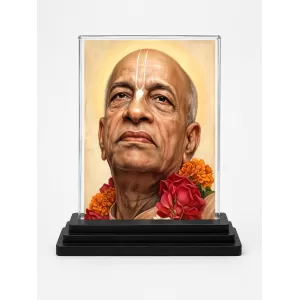 A.C. Bhaktivedanta Swami Prabhupada Acrylic Car Dashboard Showpiece | Double-Sided A.C. Bhaktivedanta Swami Prabhupada Photo Stand | 3 X 4 Inch Photo | Transparent Acrylic Frame With Black Base | Car Dashboard, Office & Table Decor (F70595) A.C. Bhaktivedanta Swami Prabhupada Acrylic Car Dashboard Showpiece | Double-Sided A.C. Bhaktivedanta Swami Prabhupada Photo Stand | 3 X 4 Inch Photo | Transparent Acrylic Frame With Black Base | Car Dashboard, Office & Table Decor (F70595)