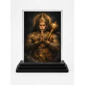 Hanuman Acrylic Car Dashboard Showpiece | Double-Sided Hanuman Photo Stand | 3 X 4 Inch Photo | Transparent Acrylic Frame With Black Base | Car Dashboard, Office & Table Decor (F70602) Hanuman Acrylic Car Dashboard Showpiece | Double-Sided Hanuman Photo Stand | 3 X 4 Inch Photo | Transparent Acrylic Frame With Black Base | Car Dashboard, Office & Table Decor (F70602)