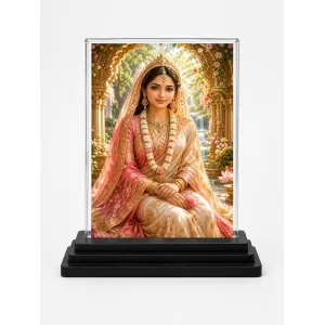 Devi Acrylic Car Dashboard Showpiece | Double-Sided Devi Photo Stand | 3 X 4 Inch Photo | Transparent Acrylic Frame With Black Base | Car Dashboard, Office & Table Decor (F70631) Devi Acrylic Car Dashboard Showpiece | Double-Sided Devi Photo Stand | 3 X 4 Inch Photo | Transparent Acrylic Frame With Black Base | Car Dashboard, Office & Table Decor (F70631)