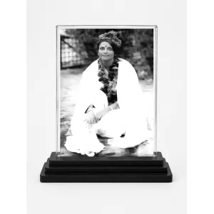 Anandamayi Ma Acrylic Car Dashboard Showpiece | Double-Sided Anandamayi Ma Photo Stand | 3 X 4 Inch Photo | Transparent Acrylic Frame With Black Base | Car Dashboard, Office & Table Decor (F70640) Anandamayi Ma Acrylic Car Dashboard Showpiece | Double-Sided Anandamayi Ma Photo Stand | 3 X 4 Inch Photo | Transparent Acrylic Frame With Black Base | Car Dashboard, Office & Table Decor (F70640)