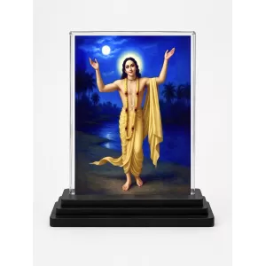 Sri Chaitannya Acrylic Car Dashboard Showpiece | Double-Sided Sri Chaitannya Photo Stand | 3 X 4 Inch Photo | Transparent Acrylic Frame With Black Base | Car Dashboard, Office & Table Decor (F70642) Sri Chaitannya Acrylic Car Dashboard Showpiece | Double-Sided Sri Chaitannya Photo Stand | 3 X 4 Inch Photo | Transparent Acrylic Frame With Black Base | Car Dashboard, Office & Table Decor (F70642)
