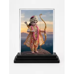 Ram Lalla Acrylic Car Dashboard Showpiece | Double-Sided Ram Lalla Photo Stand | 3 X 4 Inch Photo | Transparent Acrylic Frame With Black Base | Car Dashboard, Office & Table Decor (F70653) Ram Lalla Acrylic Car Dashboard Showpiece | Double-Sided Ram Lalla Photo Stand | 3 X 4 Inch Photo | Transparent Acrylic Frame With Black Base | Car Dashboard, Office & Table Decor (F70653)