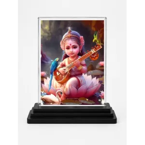 Bal Krishna Acrylic Car Dashboard Showpiece | Double-Sided Bal Krishna Photo Stand | 3 X 4 Inch Photo | Transparent Acrylic Frame With Black Base | Car Dashboard, Office & Table Decor (F70661) Bal Krishna Acrylic Car Dashboard Showpiece | Double-Sided Bal Krishna Photo Stand | 3 X 4 Inch Photo | Transparent Acrylic Frame With Black Base | Car Dashboard, Office & Table Decor (F70661)