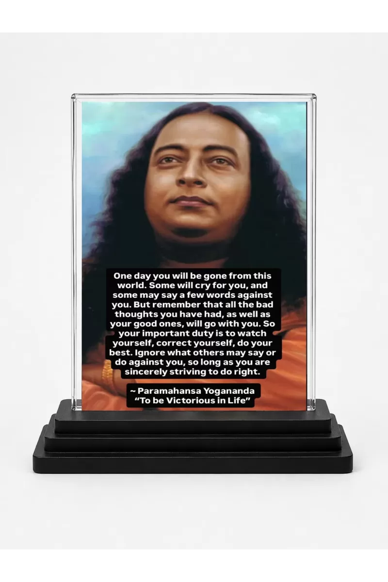 Lord Rama Acrylic Car Dashboard Showpiece | Double-Sided Lord Rama Photo Stand | 3 X 4 Inch Photo | Transparent Acrylic Frame With Black Base | Car Dashboard, Office & Table Decor (F70666)
