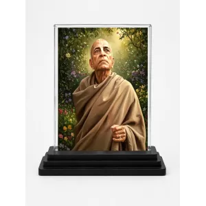 A.C. Bhaktivedanta Swami Prabhupada Acrylic Car Dashboard Showpiece | Double-Sided A.C. Bhaktivedanta Swami Prabhupada Photo Stand | 3 X 4 Inch Photo | Transparent Acrylic Frame With Black Base | Car Dashboard, Office & Table Decor (F70669) A.C. Bhaktivedanta Swami Prabhupada Acrylic Car Dashboard Showpiece | Double-Sided A.C. Bhaktivedanta Swami Prabhupada Photo Stand | 3 X 4 Inch Photo | Transparent Acrylic Frame With Black Base | Car Dashboard, Office & Table Decor (F70669)