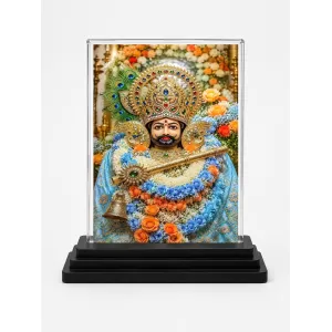 Khatu Shyam Ji Acrylic Car Dashboard Showpiece | Double-Sided Khatu Shyam Ji Photo Stand | 3 X 4 Inch Photo | Transparent Acrylic Frame With Black Base | Car Dashboard, Office & Table Decor (F70680) Khatu Shyam Ji Acrylic Car Dashboard Showpiece | Double-Sided Khatu Shyam Ji Photo Stand | 3 X 4 Inch Photo | Transparent Acrylic Frame With Black Base | Car Dashboard, Office & Table Decor (F70680)