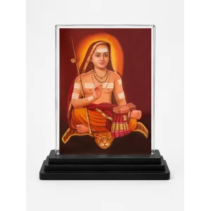Adi Shankaracharya Acrylic Car Dashboard Showpiece | Double-Sided Adi Shankaracharya Photo Stand | 3 X 4 Inch Photo | Transparent Acrylic Frame With Black Base | Car Dashboard, Office & Table Decor (F70689) Adi Shankaracharya Acrylic Car Dashboard Showpiece | Double-Sided Adi Shankaracharya Photo Stand | 3 X 4 Inch Photo | Transparent Acrylic Frame With Black Base | Car Dashboard, Office & Table Decor (F70689)