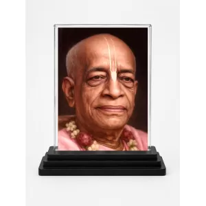 A.C. Bhaktivedanta Swami Prabhupada Acrylic Car Dashboard Showpiece | Double-Sided A.C. Bhaktivedanta Swami Prabhupada Photo Stand | 3 X 4 Inch Photo | Transparent Acrylic Frame With Black Base | Car Dashboard, Office & Table Decor (F70694) A.C. Bhaktivedanta Swami Prabhupada Acrylic Car Dashboard Showpiece | Double-Sided A.C. Bhaktivedanta Swami Prabhupada Photo Stand | 3 X 4 Inch Photo | Transparent Acrylic Frame With Black Base | Car Dashboard, Office & Table Decor (F70694)