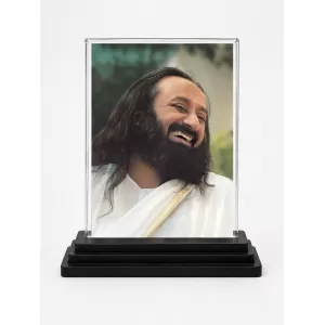 Sri Sri Ravi Shankar Acrylic Car Dashboard Showpiece | Double-Sided Sri Sri Ravi Shankar Photo Stand | 3 X 4 Inch Photo | Transparent Acrylic Frame With Black Base | Car Dashboard, Office & Table Decor (F70713) Sri Sri Ravi Shankar Acrylic Car Dashboard Showpiece | Double-Sided Sri Sri Ravi Shankar Photo Stand | 3 X 4 Inch Photo | Transparent Acrylic Frame With Black Base | Car Dashboard, Office & Table Decor (F70713)