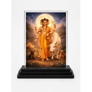 Adi Guru Dattatreya Acrylic Car Dashboard Showpiece | Double-Sided Adi Guru Dattatreya Photo Stand | 3 X 4 Inch Photo | Transparent Acrylic Frame With Black Base | Car Dashboard, Office & Table Decor (F70726) Adi Guru Dattatreya Acrylic Car Dashboard Showpiece | Double-Sided Adi Guru Dattatreya Photo Stand | 3 X 4 Inch Photo | Transparent Acrylic Frame With Black Base | Car Dashboard, Office & Table Decor (F70726)
