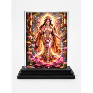 Lakshmi Acrylic Car Dashboard Showpiece | Double-Sided Lakshmi Photo Stand | 3 X 4 Inch Photo | Transparent Acrylic Frame With Black Base | Car Dashboard, Office & Table Decor (F70732) Lakshmi Acrylic Car Dashboard Showpiece | Double-Sided Lakshmi Photo Stand | 3 X 4 Inch Photo | Transparent Acrylic Frame With Black Base | Car Dashboard, Office & Table Decor (F70732)