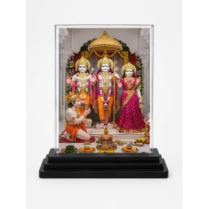Hindu Deity Acrylic Car Dashboard Showpiece | Double-Sided Hindu Deity Photo Stand | 3 X 4 Inch Photo | Transparent Acrylic Frame With Black Base | Car Dashboard, Office & Table Decor (F70733) Hindu Deity Acrylic Car Dashboard Showpiece | Double-Sided Hindu Deity Photo Stand | 3 X 4 Inch Photo | Transparent Acrylic Frame With Black Base | Car Dashboard, Office & Table Decor (F70733)