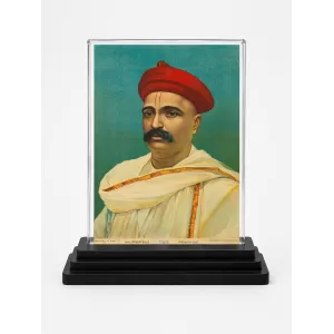 Bhaktivinoda Thakur Acrylic Car Dashboard Showpiece | Double-Sided Bhaktivinoda Thakur Photo Stand | 3 X 4 Inch Photo | Transparent Acrylic Frame With Black Base | Car Dashboard, Office & Table Decor (F70741) Bhaktivinoda Thakur Acrylic Car Dashboard Showpiece | Double-Sided Bhaktivinoda Thakur Photo Stand | 3 X 4 Inch Photo | Transparent Acrylic Frame With Black Base | Car Dashboard, Office & Table Decor (F70741)