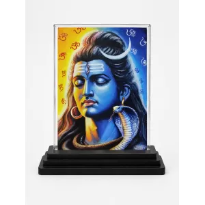 Lord Shiva Acrylic Car Dashboard Showpiece | Double-Sided Lord Shiva Photo Stand | 3 X 4 Inch Photo | Transparent Acrylic Frame With Black Base | Car Dashboard, Office & Table Decor (F70744) Lord Shiva Acrylic Car Dashboard Showpiece | Double-Sided Lord Shiva Photo Stand | 3 X 4 Inch Photo | Transparent Acrylic Frame With Black Base | Car Dashboard, Office & Table Decor (F70744)