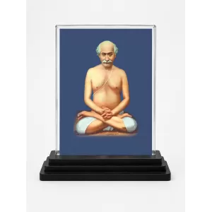 Lahiri Mahasaya Acrylic Car Dashboard Showpiece | Double-Sided Lahiri Mahasaya Photo Stand | 3 X 4 Inch Photo | Transparent Acrylic Frame With Black Base | Car Dashboard, Office & Table Decor (F70767) Lahiri Mahasaya Acrylic Car Dashboard Showpiece | Double-Sided Lahiri Mahasaya Photo Stand | 3 X 4 Inch Photo | Transparent Acrylic Frame With Black Base | Car Dashboard, Office & Table Decor (F70767)