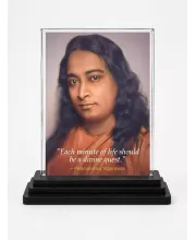 Lord Rama Acrylic Car Dashboard Showpiece | Double-Sided Lord Rama Photo Stand | 3 X 4 Inch Photo | Transparent Acrylic Frame With Black Base | Car Dashboard, Office & Table Decor (F70788)