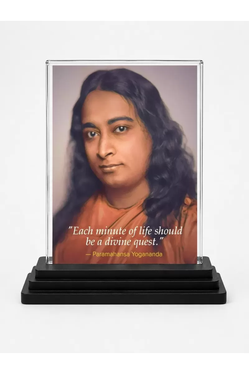 Lord Rama Acrylic Car Dashboard Showpiece | Double-Sided Lord Rama Photo Stand | 3 X 4 Inch Photo | Transparent Acrylic Frame With Black Base | Car Dashboard, Office & Table Decor (F70788)