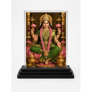 Lakshmi Acrylic Car Dashboard Showpiece | Double-Sided Lakshmi Photo Stand | 3 X 4 Inch Photo | Transparent Acrylic Frame With Black Base | Car Dashboard, Office & Table Decor (F70795) Lakshmi Acrylic Car Dashboard Showpiece | Double-Sided Lakshmi Photo Stand | 3 X 4 Inch Photo | Transparent Acrylic Frame With Black Base | Car Dashboard, Office & Table Decor (F70795)