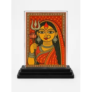 Durga Maa Acrylic Car Dashboard Showpiece | Double-Sided Durga Maa Photo Stand | 3 X 4 Inch Photo | Transparent Acrylic Frame With Black Base | Car Dashboard, Office & Table Decor (F70809) Durga Maa Acrylic Car Dashboard Showpiece | Double-Sided Durga Maa Photo Stand | 3 X 4 Inch Photo | Transparent Acrylic Frame With Black Base | Car Dashboard, Office & Table Decor (F70809)