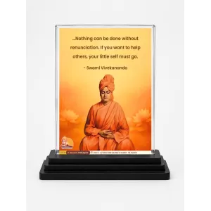 Vivekananda Acrylic Car Dashboard Showpiece | Double-Sided Vivekananda Photo Stand | 3 X 4 Inch Photo | Transparent Acrylic Frame With Black Base | Car Dashboard, Office & Table Decor (F70810) Vivekananda Acrylic Car Dashboard Showpiece | Double-Sided Vivekananda Photo Stand | 3 X 4 Inch Photo | Transparent Acrylic Frame With Black Base | Car Dashboard, Office & Table Decor (F70810)