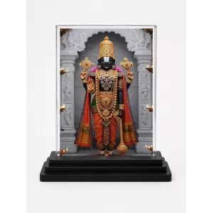 Tirupati Balaji Acrylic Car Dashboard Showpiece | Double-Sided Tirupati Balaji Photo Stand | 3 X 4 Inch Photo | Transparent Acrylic Frame With Black Base | Car Dashboard, Office & Table Decor (F70813) Tirupati Balaji Acrylic Car Dashboard Showpiece | Double-Sided Tirupati Balaji Photo Stand | 3 X 4 Inch Photo | Transparent Acrylic Frame With Black Base | Car Dashboard, Office & Table Decor (F70813)