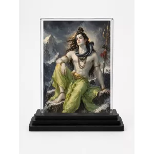 Hindu Deity Acrylic Car Dashboard Showpiece | Double-Sided Hindu Deity Photo Stand | 3 X 4 Inch Photo | Transparent Acrylic Frame With Black Base | Car Dashboard, Office & Table Decor (F70821) Hindu Deity Acrylic Car Dashboard Showpiece | Double-Sided Hindu Deity Photo Stand | 3 X 4 Inch Photo | Transparent Acrylic Frame With Black Base | Car Dashboard, Office & Table Decor (F70821)