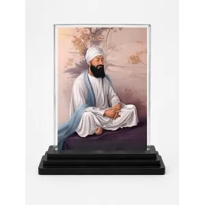 Guru Tegh Bahadur Ji Acrylic Car Dashboard Showpiece | Double-Sided Guru Tegh Bahadur Ji Photo Stand | 3 X 4 Inch Photo | Transparent Acrylic Frame With Black Base | Car Dashboard, Office & Table Decor (F70840) Guru Tegh Bahadur Ji Acrylic Car Dashboard Showpiece | Double-Sided Guru Tegh Bahadur Ji Photo Stand | 3 X 4 Inch Photo | Transparent Acrylic Frame With Black Base | Car Dashboard, Office & Table Decor (F70840)