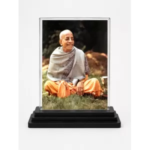 A.C. Bhaktivedanta Swami Prabhupada Acrylic Car Dashboard Showpiece | Double-Sided A.C. Bhaktivedanta Swami Prabhupada Photo Stand | 3 X 4 Inch Photo | Transparent Acrylic Frame With Black Base | Car Dashboard, Office & Table Decor (F70870) A.C. Bhaktivedanta Swami Prabhupada Acrylic Car Dashboard Showpiece | Double-Sided A.C. Bhaktivedanta Swami Prabhupada Photo Stand | 3 X 4 Inch Photo | Transparent Acrylic Frame With Black Base | Car Dashboard, Office & Table Decor (F70870)