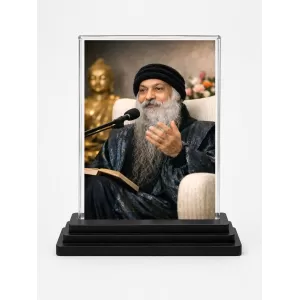 Osho Acrylic Car Dashboard Showpiece | Double-Sided Osho Photo Stand | 3 X 4 Inch Photo | Transparent Acrylic Frame With Black Base | Car Dashboard, Office & Table Decor (F70888) Osho Acrylic Car Dashboard Showpiece | Double-Sided Osho Photo Stand | 3 X 4 Inch Photo | Transparent Acrylic Frame With Black Base | Car Dashboard, Office & Table Decor (F70888)